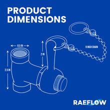 Load image into Gallery viewer, Self-Closing Shower Valve with Pull Chain, Chrome, Indoor or Outdoor Use
