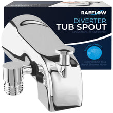 Load image into Gallery viewer, Tub Spout with Diverter Chrome, Fits Threaded 1/2&quot; or 3/4&quot; IPS

