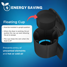 Load image into Gallery viewer, Dryer Vent Cover 4 inch (Black) with UV RESISTANT
