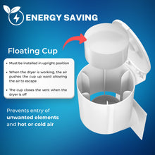 Load image into Gallery viewer, Dryer Vent Seal 4 inch - Outdoor Dryer Vent Cover Natural Energy Saving, Dryer Vent Covers for Home Exterior

