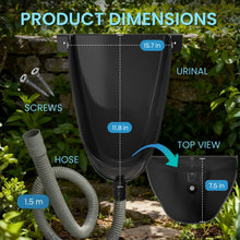 Load image into Gallery viewer, Waterless Urinal with Hose (Black)
