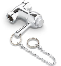 Load image into Gallery viewer, Self-Closing Shower Valve with Pull Chain, Chrome, Indoor or Outdoor Use
